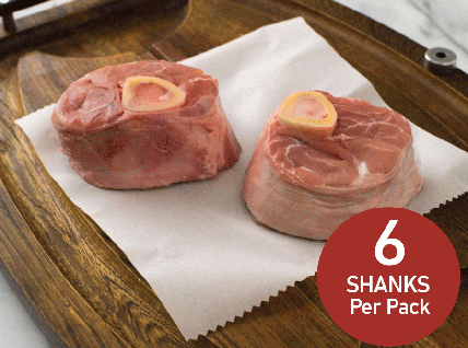 Veal SHANKS for Osso Buco with Glace de Viande (6 shanks per pack)