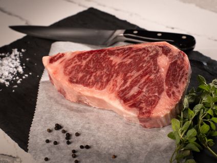American Wagyu Kobe Beef Style Bone-in Dry Aged Strip Steak