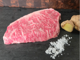 good meat 唾奇　mukuro Japanese Miyazaki Wagyu 12oz Strip Steak Kobe Beef Style (1