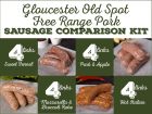 gloucester old spot free range pork sausage comparison kit