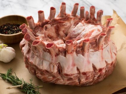 Free Range Naturally Raised Iowa Pork Crown Roast with Ground Pork