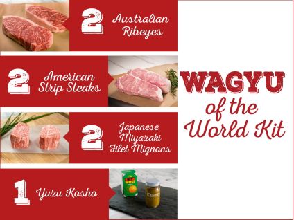 Gift Set - Wagyu of The World 'Kobe Beef Style' Kit with Yuzu Kosho