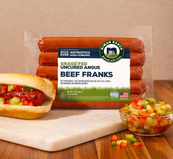 Naturally Raised Grass Fed Beef Hot Dogs