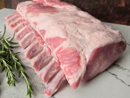 Free Range Naturally Raised Iowa Pork Rack