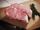 American Wagyu Kobe Beef Style Signature Strip Steaks (2 Per Pack)