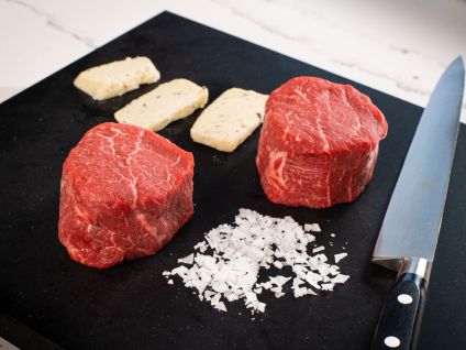American Wagyu Kobe Beef Style “ Signature” Tenderloin Filet Steaks, (4 per pack)