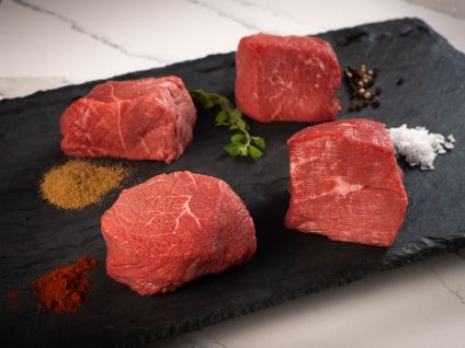 American Wagyu Kobe Beef Style Top Sirloin Steaks (8 Per Pack)