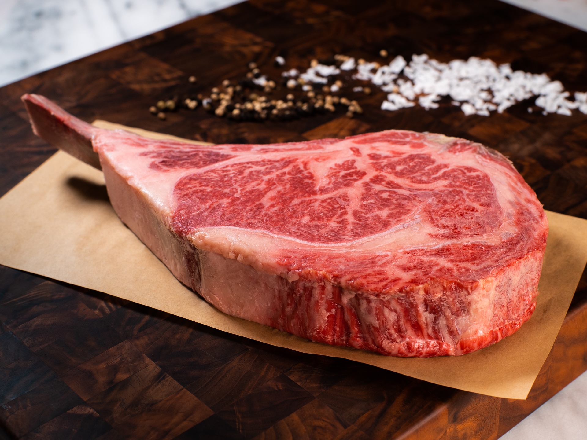 American Wagyu Kobe Beef Style Dry Aged Frenched Rib Chop