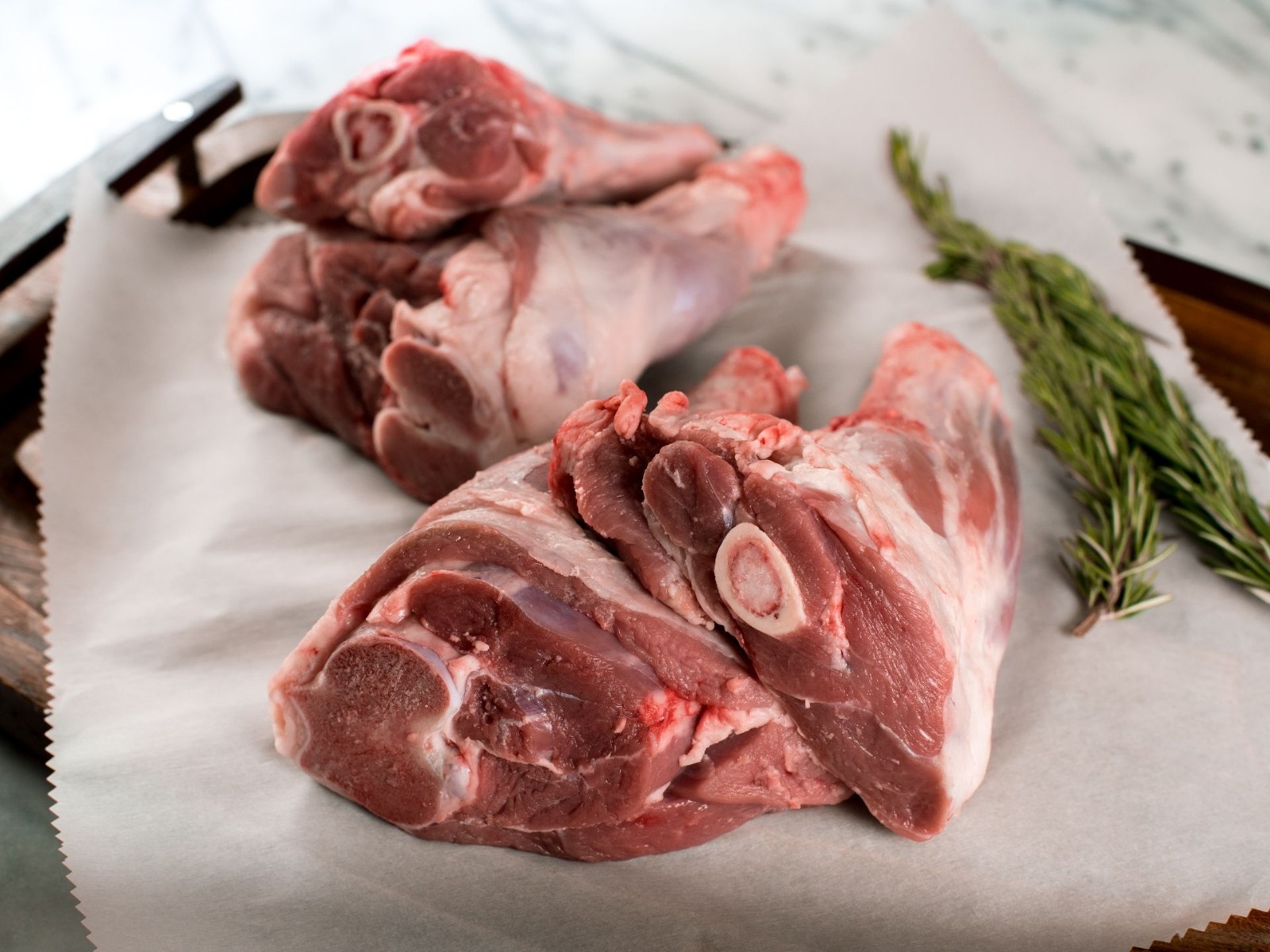 Elysian Fields Lamb Shanks with Glace de Viande (4 shanks)