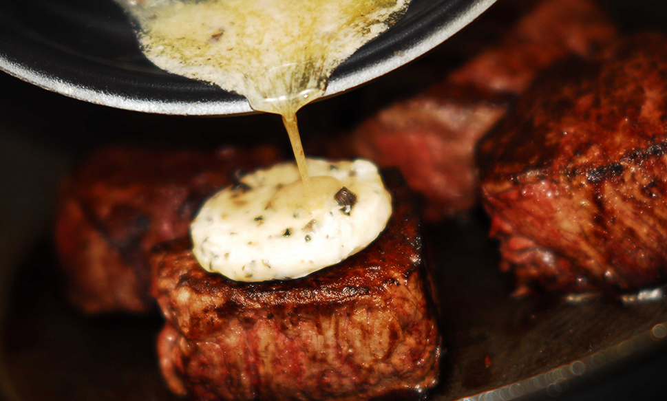 Filet Mignon Steaks with Red Wine Truffle Sauce