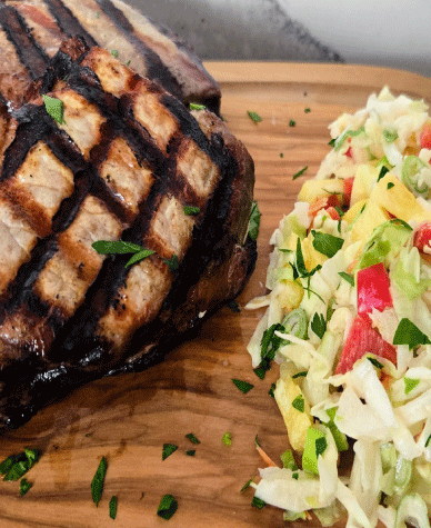 Easy Brined and Grilled Pork Chops