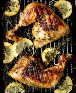 Grilled Chicken Marinated in Rosemary and Olive Oil