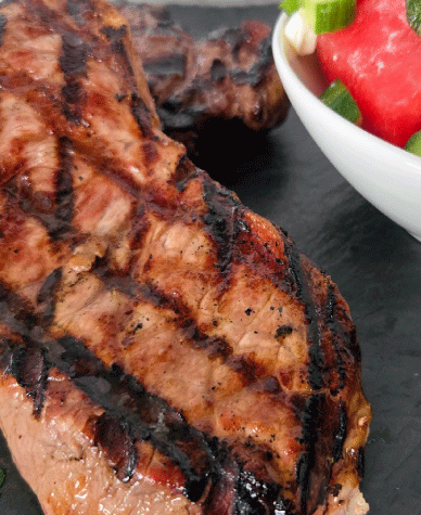 Grilled Mojo-Marinated Strips