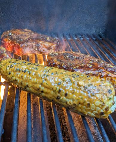 Spicy Korean Style Grilled Corn 