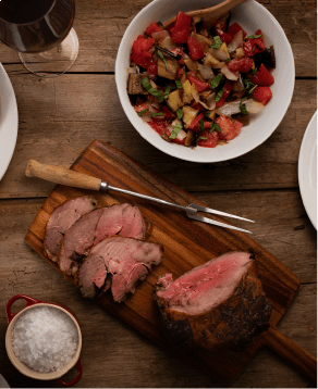 Grilled Lamb Chops with Ratatouille