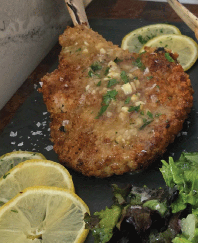 Lemon Panko Veal Chops