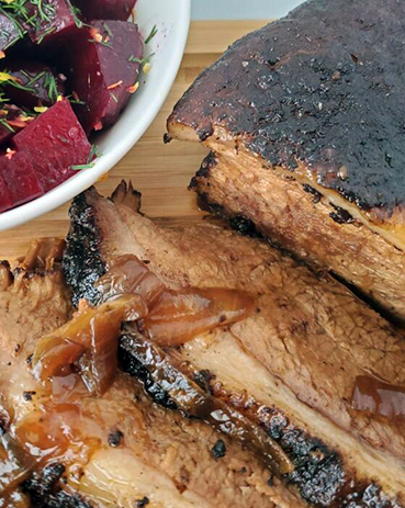 Coffee and Cocoa Roasted Brisket